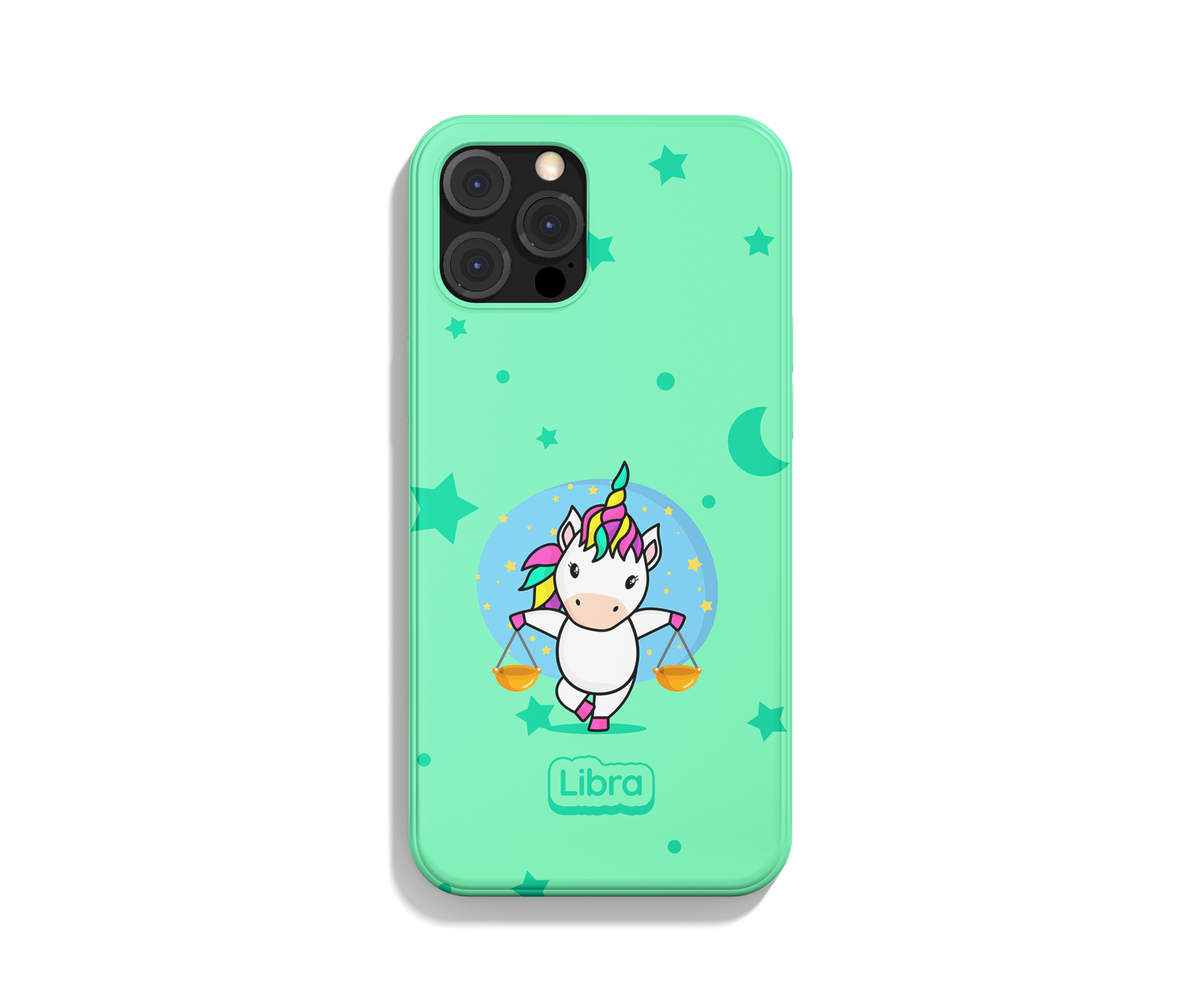 Libra, unicorn, phone case– Kawaink