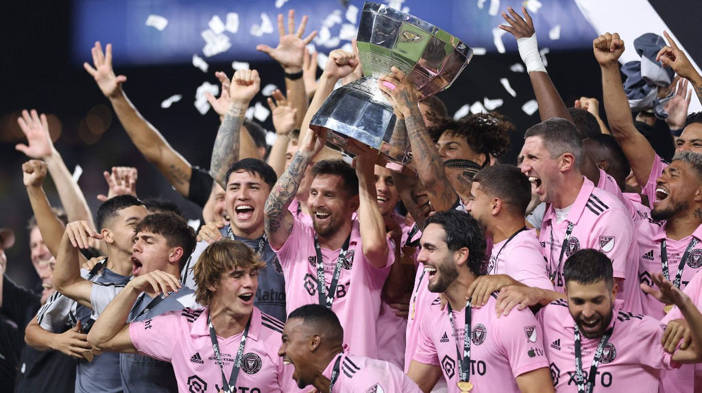Lionel Messi and Inter Miami champions of the Leagues Cup!