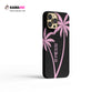 Lionel Messi 10, Palm trees, Miami, Black Case - Slim case. Iphone- Samsung