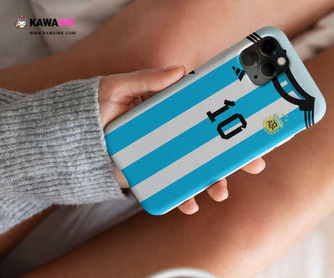 Messi Argentinien - Handyhülle - Drei Sterne