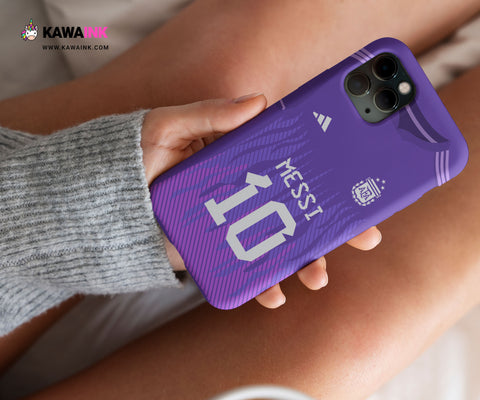 Messi Argentina Away Tshirt - Phone Case - Kawaink