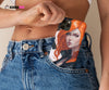 Girl with orange hair. Hyperreal anime painting. Phone case