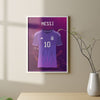 Lionel Messi, violet t-shirt, Póster