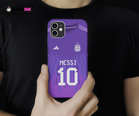 Messi Argentina Away Tshirt - Phone Case - Kawaink