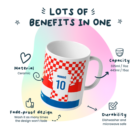 Modric Croatia mug - Hrvatska šalica