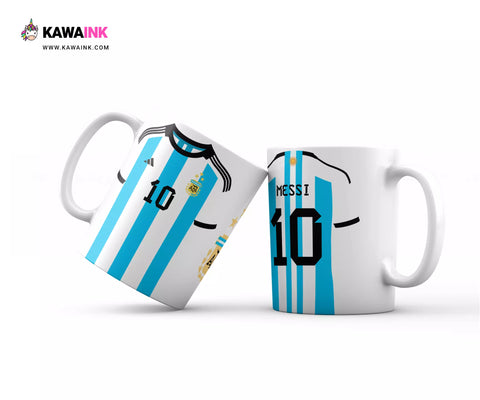 Messi 10 Champion - Tasse à café tshirt 3 étoiles