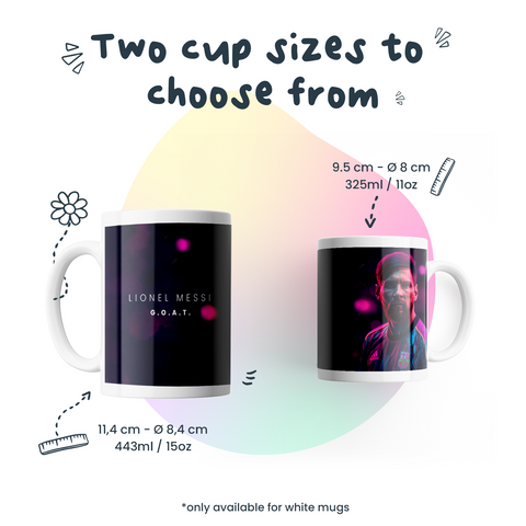 Lionel Messi Kaffeetasse g.o.a.t.