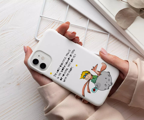 Seeing with the Heart: The fox's quote, "What is essential is invisible to the eye,"  phone case