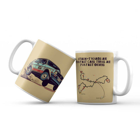 Rally car mug - Kawaink
