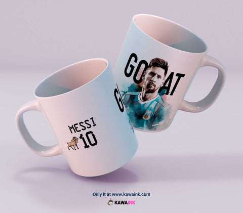 Lionel Messi 10 -  Mug Goat - Kawaink