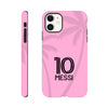 Case Pink, Messi 10, Miami - Tough case. Iphone- Samsung