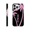 Lionel Messi 10, Palm trees, Miami, Black Case - Slim case. Iphone- Samsung