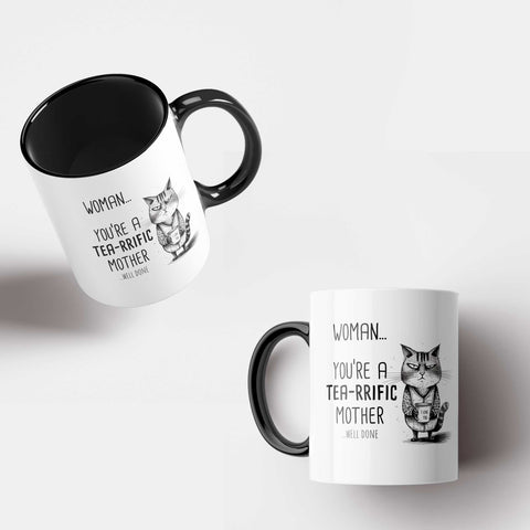 Woman, you are a tea-rrific mother...  Mother's day mug 2023 - Kawaink