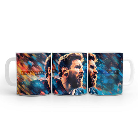 Lionel Messi face mug