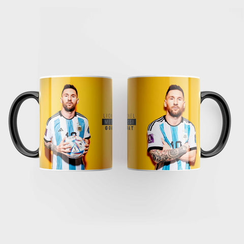 Messi yellow coffee mug