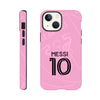 Case Pink, Messi 10, Miami - Tough case. Iphone- Samsung