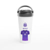 Lionel Messi, violet t-shirt, Travel mug