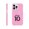 Case Pink, Messi 10, Miami - Slim case. Iphone- Samsung