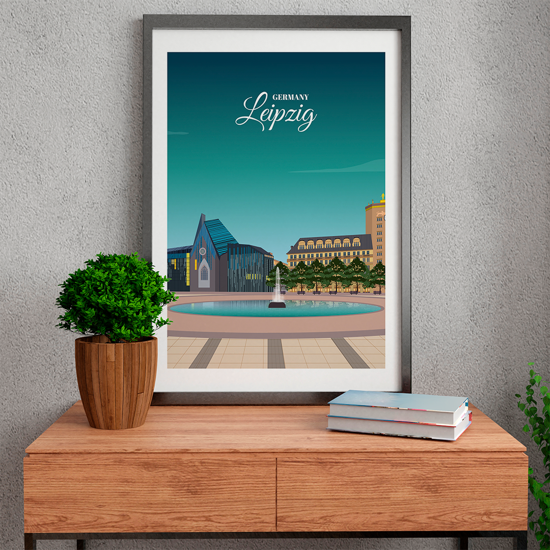 leipzig-night-city-poster-kawaink