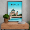 Berlin Cathedral day city poster