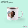 I ❤️ u mom - Photo mug personalised online - White 12oz Enamel Mug