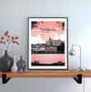 Stockholm pink city poster