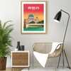 Berlin Cathedral sunset city poster