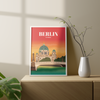 Berlin Cathedral sunset city poster