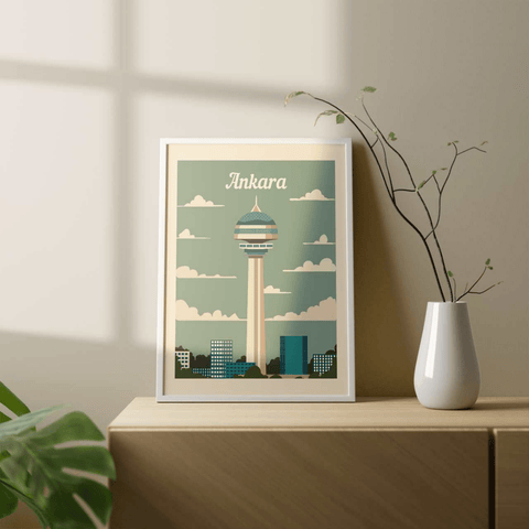 Ankara retro poster - Kawaink