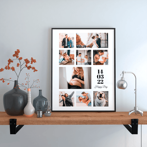 Anniversary Photo poster - Personalise it online fast and easy - Kawaink