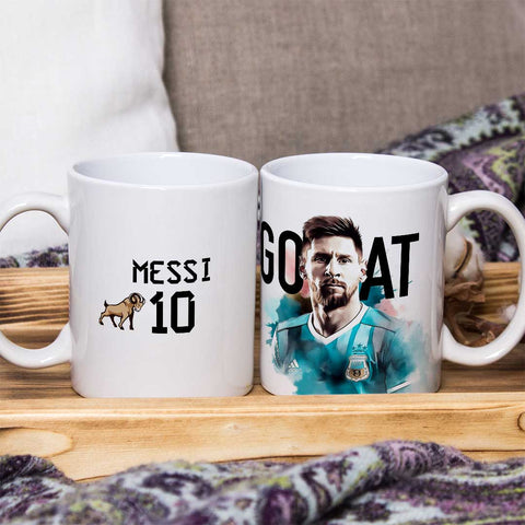 Lionel Messi 10 -  Mug Goat - Kawaink
