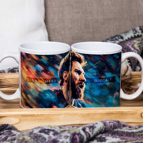 Lionel Messi face mug