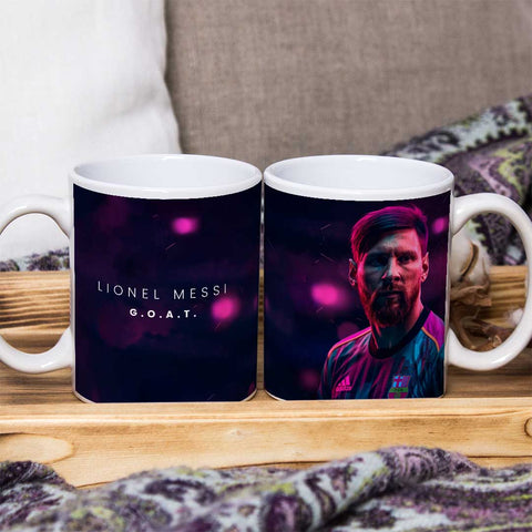 Lionel Messi coffee mug g.o.a.t.