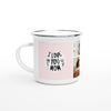 I love you mom - Enamel Photo mug personalised online