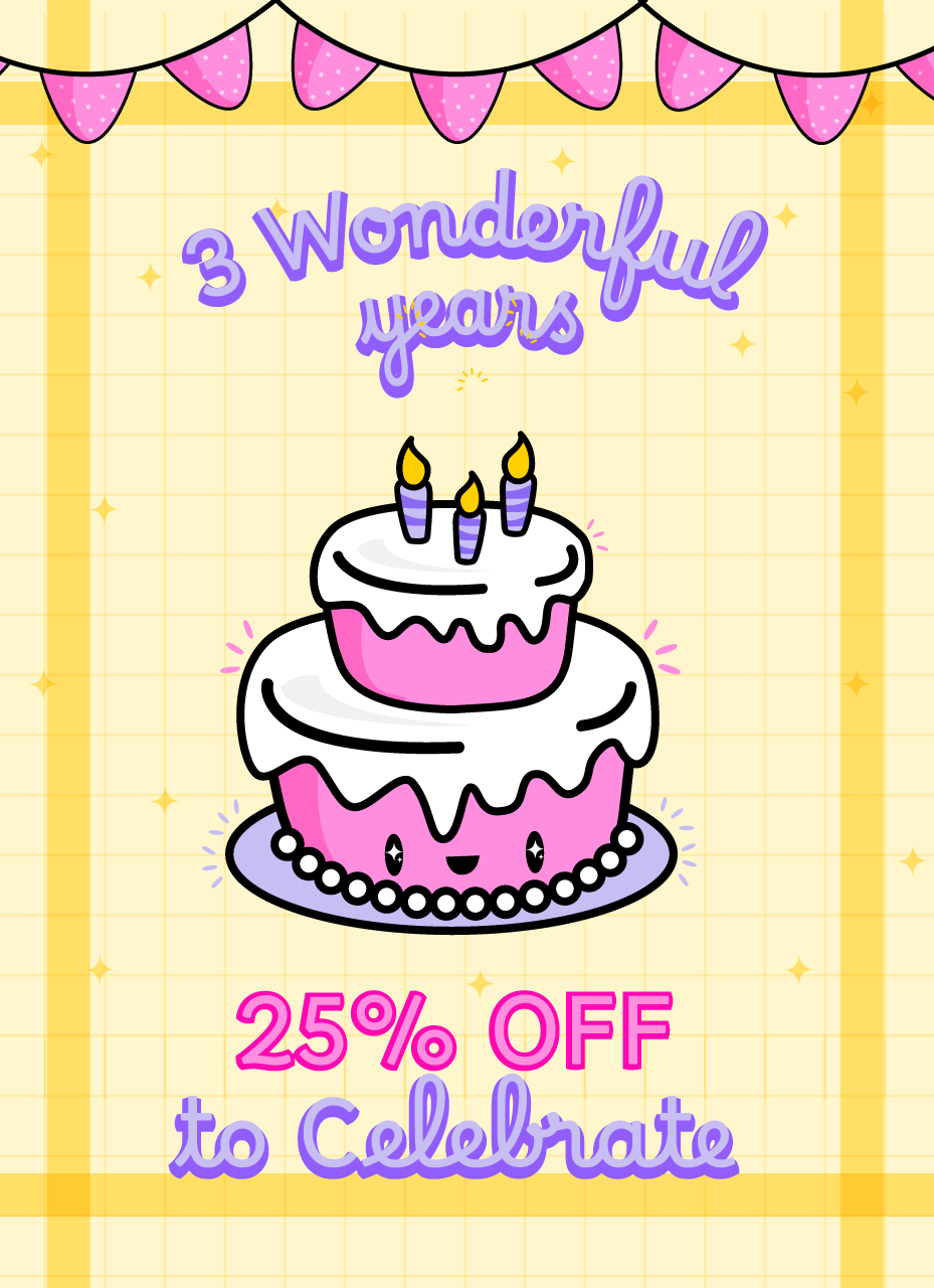 25% OFF to celebrate!