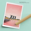 Cartel rosa de Singapure