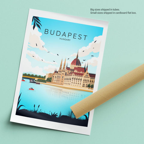 Plakat der Stadt Budapest