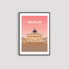 Berlin pink city poster