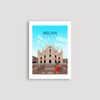 Milan day city poster