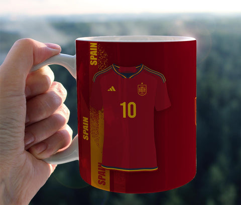 Tasse à café Espagne - Coupe du monde - Qatar 22