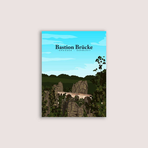 Bastion Brücke city poster