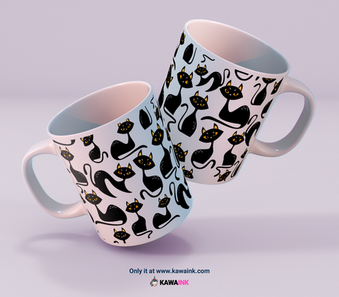 Black cats - Kawaink