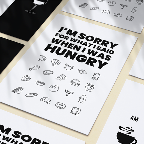 When I was hungry poster