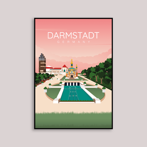 Darmstadt poster pink