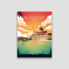 Budapest sunset poster