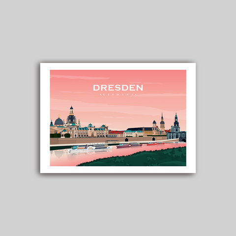 Dresden pink poster horizontal