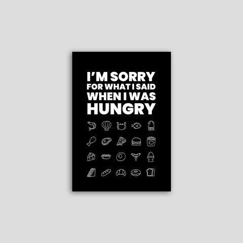cartel de cuando tenia hambre