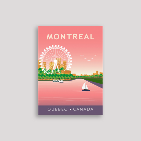 Montreal rosa Stadt Poster