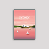 Sydney, rosa Plakat