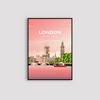 London pink poster
